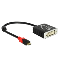 Adaptor Video APC Electronic APC-631003, Type-C - DVI-D (F), 0,1m, Negru Adaptor Video APC Electronic APC-631003, Type-C - DVI-D (F), 0,1m, Negru