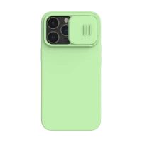 Husă Nillkin iPhone 13 Pro, CamShield Silky Silicone, Mint Green Husă Nillkin iPhone 13 Pro, CamShield Silky Silicone, Mint Green
