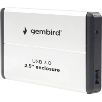 Внешний корпус Gembird EE2-U3S-2-S, Серебристый (EE2-U3S-2-S)