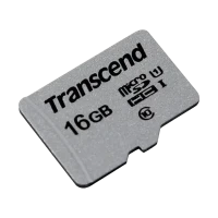 Карта памяти Transcend microSDHC UHS-I (U1), Class 10, 16Гб (TS16GUSD300S)