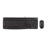 Клавиатура и мышь Logitech MK120, Проводное, Чёрный