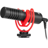 Microfon pentru camera Boya BY-MM1+, Cu fir, Negru