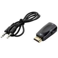 Convertor Video/Audio Cablexpert A-HDMI-VGA-02, HDMI - VGA D-Sub + 3.5 mm Jack, Negru Convertor Video/Audio Cablexpert A-HDMI-VGA-02, HDMI - VGA D-Sub + 3.5 mm Jack, Negru