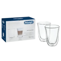 Set de pahare DeLonghi DLSC312, 220 ml 2 buc, Transparent¶