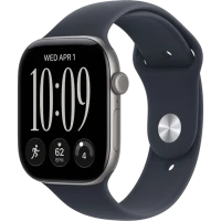 Apple Watch Series 12 GPS, 46mm Space Grey Aluminium Case with Navy Blue Sport Band - M/L MJEJ4 Apple Watch Series 12 GPS, 46mm Space Grey Aluminium Case with Navy Blue Sport Band - M/L MJEJ4
