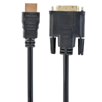 Cablu Video Cablexpert CC-HDMI-DVI-7.5MC, HDMI (M) - DVI-I (M), 7,5m, Negru Cablu Video Cablexpert CC-HDMI-DVI-7.5MC, HDMI (M) - DVI-I (M), 7,5m, Negru