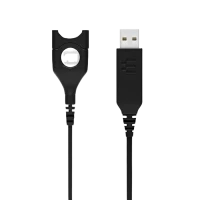 Cablu audio EPOS USB-ED 01, USB Type-A - ED (deconectare ușoară), Negru