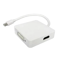 Convertor Video APC Electronic APC-531023, MiniDP (M) - HDMI (F) / DisplayPort (F) / DVI-D (F), 0,15m, Alb Convertor Video APC Electronic APC-531023, MiniDP (M) - HDMI (F) / DisplayPort (F) / DVI-D (F), 0,15m, Alb