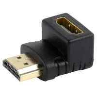 Adaptor Video Cablexpert A-HDMI90-FML, HDMI (M) - HDMI (F), Negru