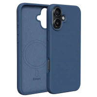 Чехол Etteri Silicone Mag case для iPhone 16, Темно-синий