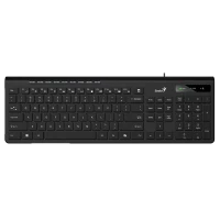 Клавиатура Genius SlimStar 230 II, Проводное, Чёрный