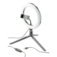 Кольцевая лампа Cellularline Selfie Ring, Черный