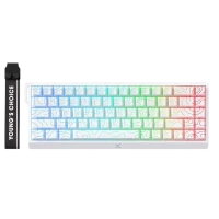 Tastatură MCHOSE Ace 68 Ultra E-Sport, Cu fir, White Topographic