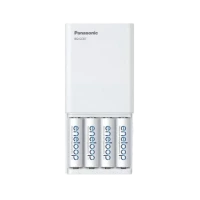 Încărcător Acumulatori Panasonic BQ-CC87USB, Alb