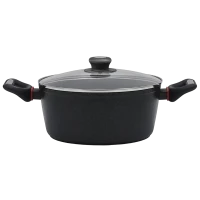 Кастрюля Polaris PRO collection-20C, 2,4л, 20см, Чёрный