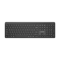 Wireless Keyboard Gembird Slim Pro Business KB-WPS-03-CYRL, Chocolate, 2.4Ghz, EN/RU, Black