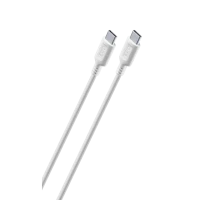 Кабель для зарядки и синхронизации Cellularline Become Eco Cable Type-C to Type-C, USB Type-C/USB Type-C, 1м, Белый