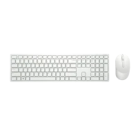 Клавиатура и мышь DELL KM5221W, Беспроводное, Белый