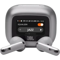 Căști JBL LIVE Flex 3, Argintiu