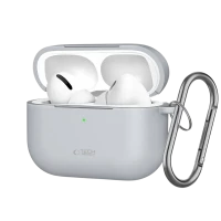 Husă pentru Airpods Tech Protect Hook Apple Airpods Pro 3, Crayon Grey Husă pentru Airpods Tech Protect Hook Apple Airpods Pro 3, Crayon Grey