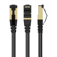 Патч-корд Cablexpert PP8-LSZHCU-BK-2M, Cat8 S/FTP, 2м, Черный