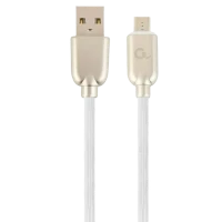 Кабель для зарядки и синхронизации Cablexpert CC-USB2R-AMmBM-1M-W, USB Type-A/micro-USB, 1м, Белый Кабель для зарядки и синхронизации Cablexpert CC-USB2R-AMmBM-1M-W, USB Type-A/micro-USB, 1м, Белый