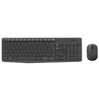 Set Tastatură + Mouse Logitech MK235, Fără fir, Gri Set Tastatură + Mouse Logitech MK235, Fără fir, Gri
