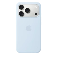 iPhone 18 Pro Silicone Case with MagSafe - Crisp Blue, Model A3701