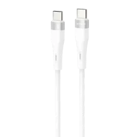 Cablu Type-C (Type-C), Proove Light Silicone Plus 60W (1m),White