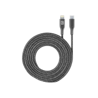 Кабель для передачи данных Cellularline Long Cable, Lightning/USB Type-C, 2,5м, Чёрный