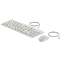 Set Tastatură + Mouse HP 225 G2, Cu fir, Alb Set Tastatură + Mouse HP 225 G2, Cu fir, Alb