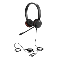 Headset Jabra Evolve 30 II, Stereo MS, USB C/A adapter, Black