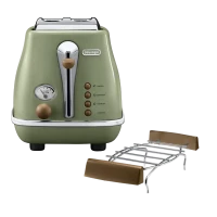 Тостер DeLonghi CTOV 2103 GR, Зеленый Тостер DeLonghi CTOV 2103 GR, Зеленый