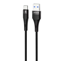 Cablu USB (Type-C), Proove Light Silicone Plus USB to Type-C 3A (1m), Black