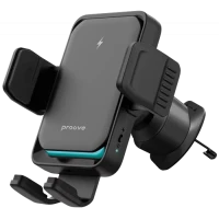 Car Mount With Wireless Charger Proove Sonic Pro QI 15W, Black