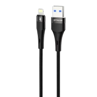 Cablu USB (8-pin), Proove Light Silicone Plus 2.4A (1m), Black