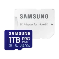 1.0TB MicroSD (Class 10) UHS-I (U3) +SD adapter, Samsung PRO Plus 