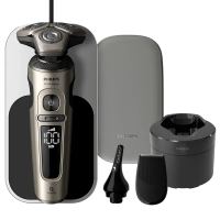 Электробритва мужская Philips S9000 Prestige Champagne gold - Роторная | Влажный,Сухой | 60 мин