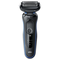 Электробритва мужская Braun Series 5 51-B1000s Черный | Синий - Сеточная | Влажный,Сухой | 50 мин