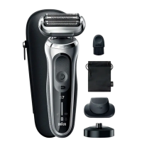 Электробритва мужская Braun Series 7 71-S4200cs Wet & Dry Серебристый | Черный - Сеточная | Влажный,Сухой | 50 мин