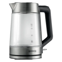 Электрочайник Gorenje K17GED Серебристый - 2200 Вт | 1.7 л | Нержавеющая сталь, Стекло