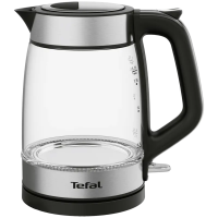 Электрочайник Tefal KI605830 Чёрный - 2200 Вт | 1.7 л | Стекло, Пластик