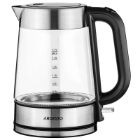 Электрочайник Ardesto EKL-F200 Нержавеющая Сталь | Черный - 2150 Вт | 1.7 л | Нержавеющая сталь, Пластик