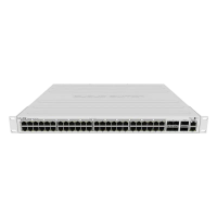 Маршрутизатор MikroTik CRS354-48P-4S+2Q+RM Белый - 48x 10/100/1000Mbps, 1x 10/100Mbps Маршрутизатор MikroTik CRS354-48P-4S+2Q+RM Белый - 48x 10/100/1000Mbps, 1x 10/100Mbps