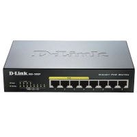 Comutator PoE D-Link DGS-1008P Negru - 80 W | 4x IEEE 802.3af Comutator PoE D-Link DGS-1008P Negru - 80 W | 4x IEEE 802.3af