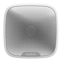 Сирена Ajax StreetSiren Белый - Батарея | Снаружи / внутри помещений Сирена Ajax StreetSiren Белый - Батарея | Снаружи / внутри помещений