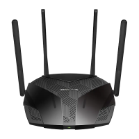 Router fără fir MERCUSYS MR80X Negru - Până la 574 Mbp/s,2402 Mbps | 2.4 GHz,5 GHz