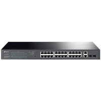 PoE коммутатор TP-LINK Easy Smart Switch Черный - 250 Вт | 24x IEEE 802.3af/at PoE коммутатор TP-LINK Easy Smart Switch Черный - 250 Вт | 24x IEEE 802.3af/at