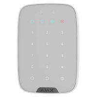 Беспроводная сенсорная клавиатура Ajax KeyPad Plus Белый - Беспроводной | Батарея | Внутри Беспроводная сенсорная клавиатура Ajax KeyPad Plus Белый - Беспроводной | Батарея | Внутри