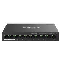 Comutator PoE MERCUSYS MS110P Negru - 65 W | 8x IEEE 802.3af/at